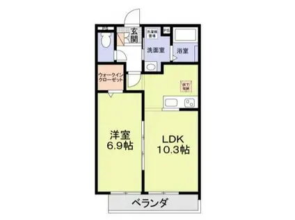 フォレスト・メゾン浦和北(1LDK/2階)の間取り写真