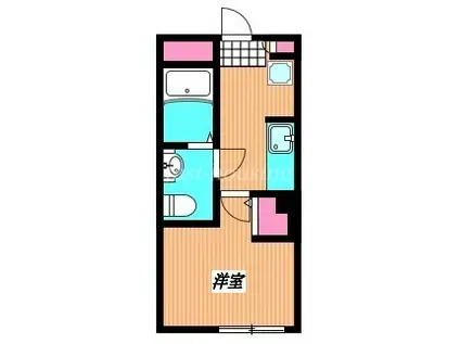 アヴニール武蔵関(1K/1階)の間取り写真