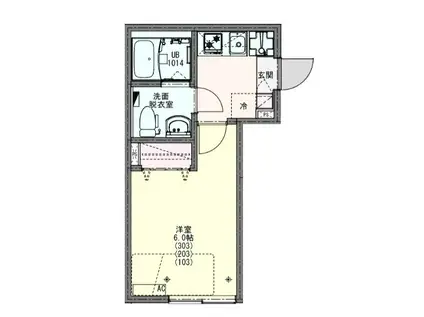 KEIAI RESIDENCE宮原(1K/2階)の間取り写真