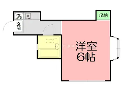 ドルフ鶴巻11(1K/2階)の間取り写真