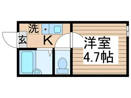 ノーザンロード扇大橋(1K/2階)の間取り写真