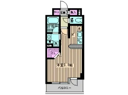 フォレスト446(ワンルーム/5階)の間取り写真