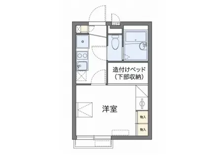 フェアリーテールI(1K/1階)の間取り写真