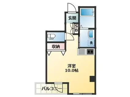 グランテラス王子本町(ワンルーム/2階)の間取り写真