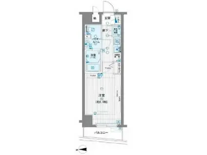 メインステージ田端参番館(1K/3階)の間取り写真