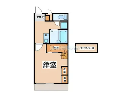 コンフォート荒本(1K/1階)の間取り写真