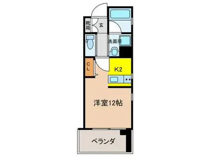 GS丸の内(1K/7階)の間取り写真