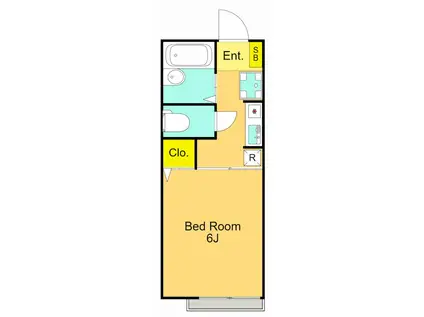 セジュール栄(1K/1階)の間取り写真