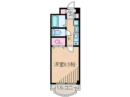 リーヴェルステージ横浜岸根公園(1K/2階)の間取り写真