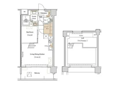 ブランシエスタ西馬込(1LDK/6階)の間取り写真