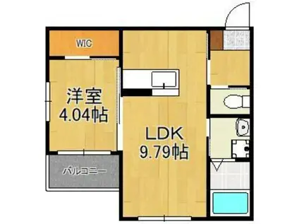 BRAVE BASE 戸畑東(1LDK/1階)の間取り写真