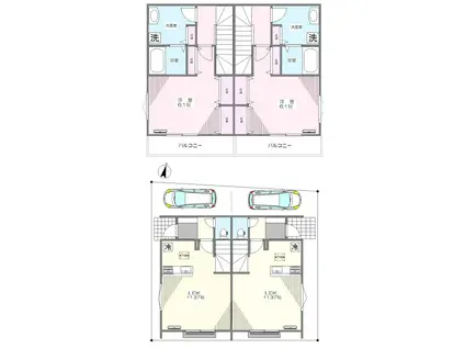 プチメゾン(1LDK/1階)の間取り写真