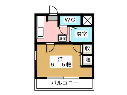 第五王神ハイツ(1K/3階)の間取り写真