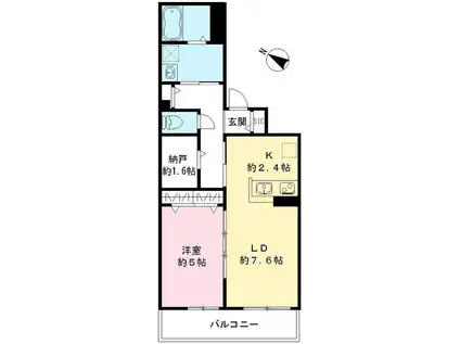 LUMORA玉南 玉南ビル(1LDK/3階)の間取り写真
