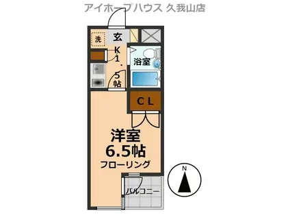 サンエクセル(1K/2階)の間取り写真