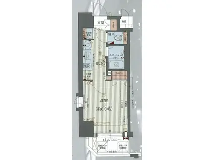 プレサンス梅田北パワーゲート(1K/10階)の間取り写真