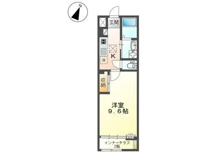 ベル アメニティ(1K/1階)の間取り写真