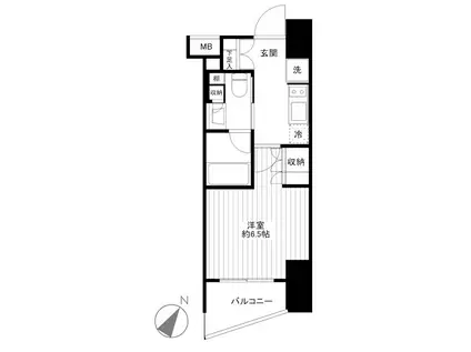 ザ・パークワンズ渋谷本町(1K/5階)の間取り写真