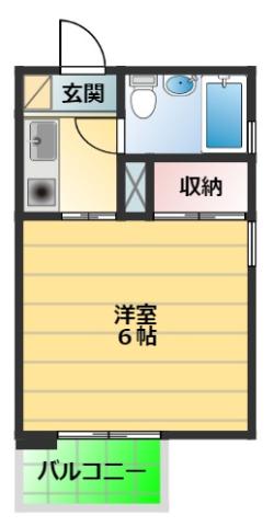 静岡鉄道静岡清水線 新静岡駅 徒歩17分 5階建 築32年(1K/1階)の間取り写真
