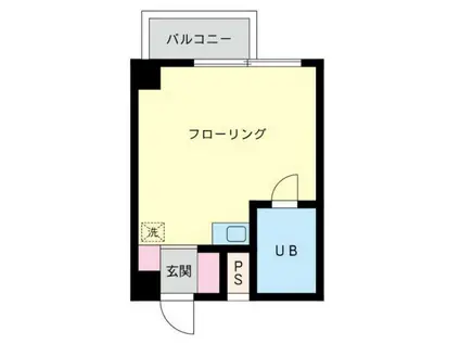 オリエンタル常磐(ワンルーム/7階)の間取り写真