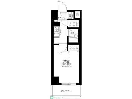 菱和パレス大森(1K/9階)の間取り写真