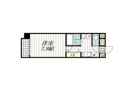 BELLAGIO 2(1K/4階)の間取り写真