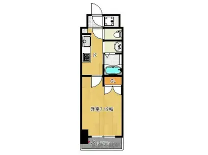 MARK AVENUE TOWER 久留米(1K/12階)の間取り写真