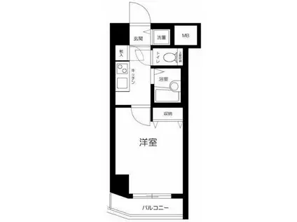 ユーコート上池袋(1K/1階)の間取り写真