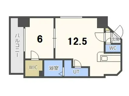 STELLA TOWER(1LDK/2階)の間取り写真