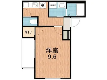 ラフィーネ聖天坂VI番館(1K/1階)の間取り写真