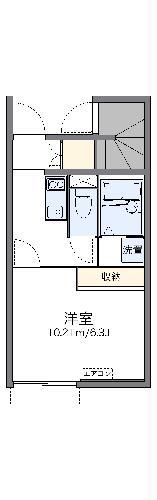レオネクスト萩原(1K/1階)の間取り写真