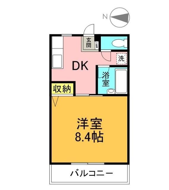 スペランツァ(1DK/1階)の間取り写真