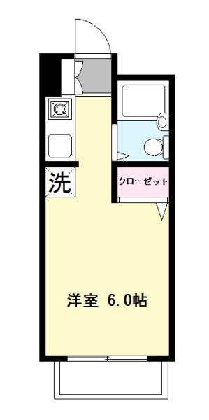 サンマリノパレス(ワンルーム/3階)の間取り写真