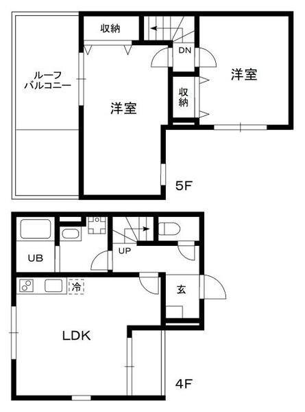DEAR ECLASS TORITSUDAI(2LDK/4階)の間取り写真