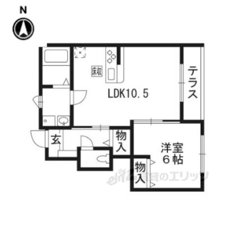 PALACIO DA RAINHA(1LDK/1階)の間取り写真