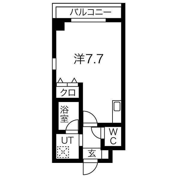 MAISON DE SOREIL(ワンルーム/3階)の間取り写真