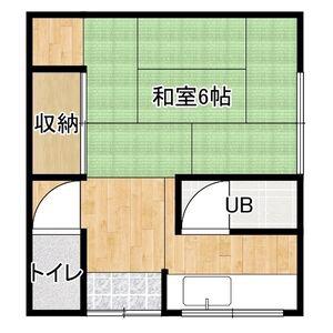 富山文化(1K/1階)の間取り写真