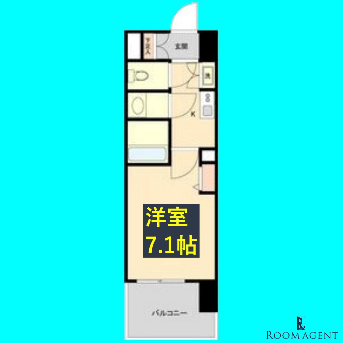 LA DOUCEUR山王(1K/11階)の間取り写真