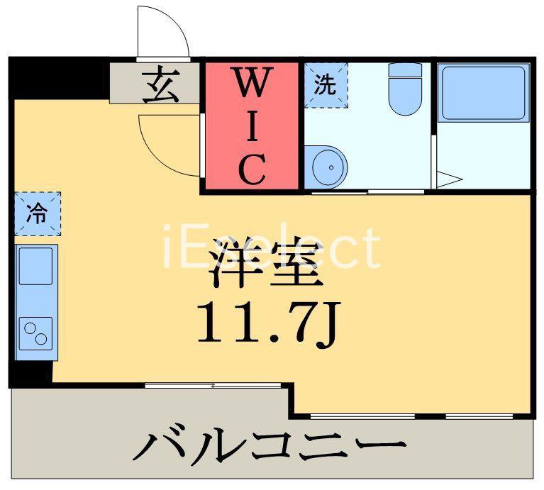 リエス千葉新宿(ワンルーム/5階)の間取り写真