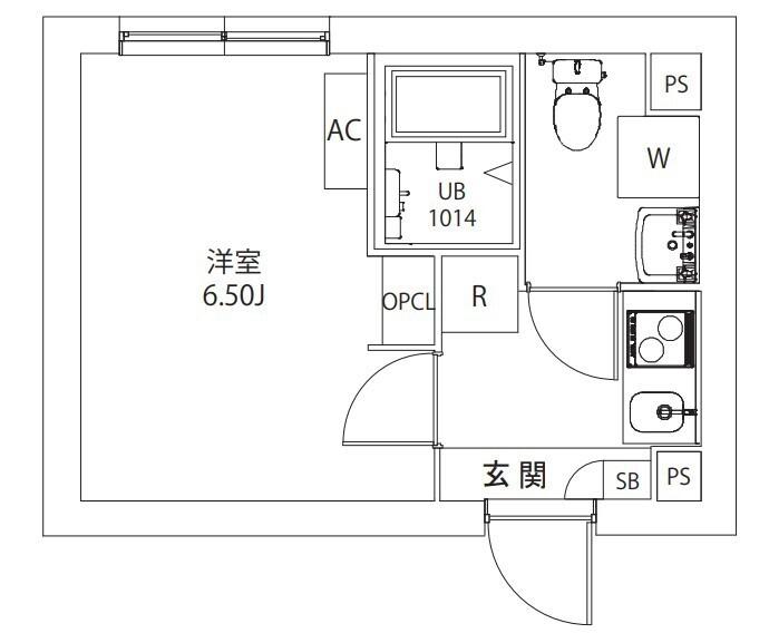 AXIA M-CITY武蔵小山(ワンルーム/3階)の間取り写真