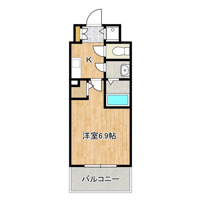 レジュールアッシュ難波MINAMI(1K/7階)の間取り写真