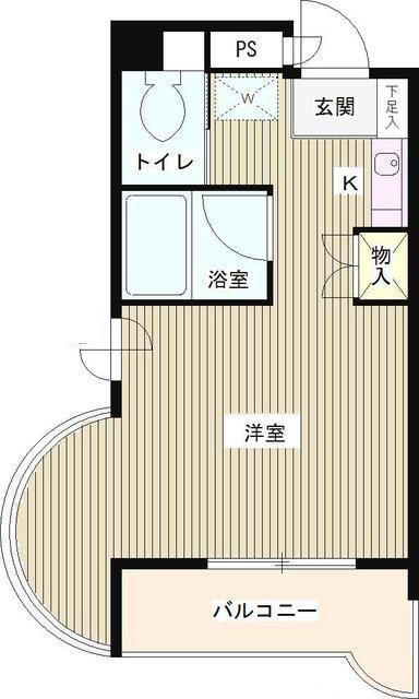 エステージ西調布(ワンルーム/2階)の間取り写真