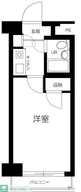 ダイホープラザ幡ヶ谷(1K/5階)の間取り写真