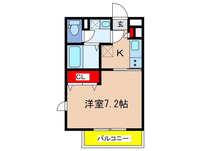 サンヴィレッジ28(1K/1階)の間取り写真