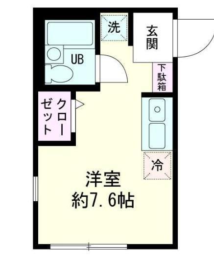 MAISON DONGLI(ワンルーム/1階)の間取り写真