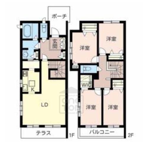 エクセル彩都粟生南(4LDK/1階)の間取り写真