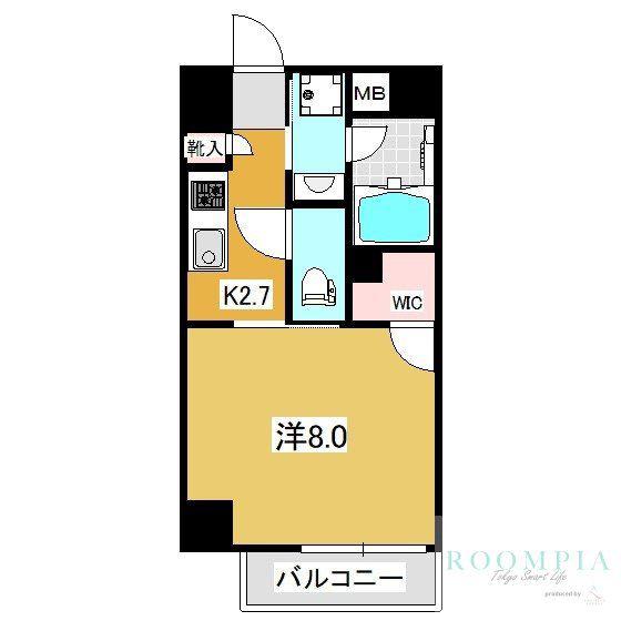 ダーシャモリ(1K/3階)の間取り写真