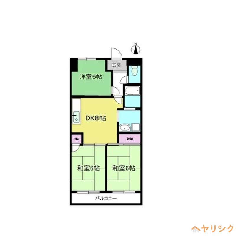 アンドービル(3DK/3階)の間取り写真