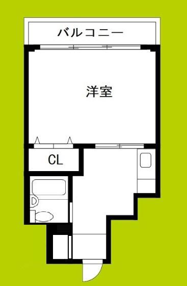 アメニティ敷津(1K/4階)の間取り写真