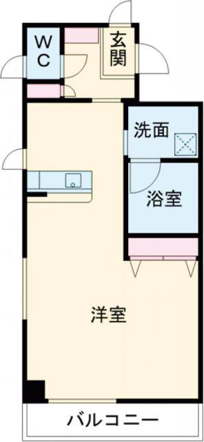 ベルホーク・YOHTO(ワンルーム/4階)の間取り写真